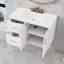 Meuble-lavabo mural avec design flottant, lavabo en céramique, 2 tiroirs et tablette réglable-1354647474