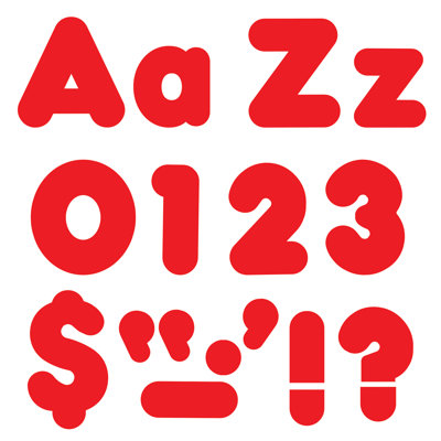 Lettres décontractées & numéros