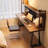 Nut-brown Rectangular Solid Wood writing desk-118331840