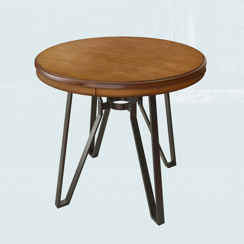 Table de salle à manger Nermira, Brun cendré, H 30 po x L 46,85 po x l 46,85 po