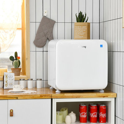 Costway 1.6 Cubic Feet Portable Freestanding Mini Fridge
