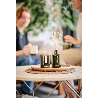 Green Bamboo Reed Diffuser - Cypress Patchouli and Orange