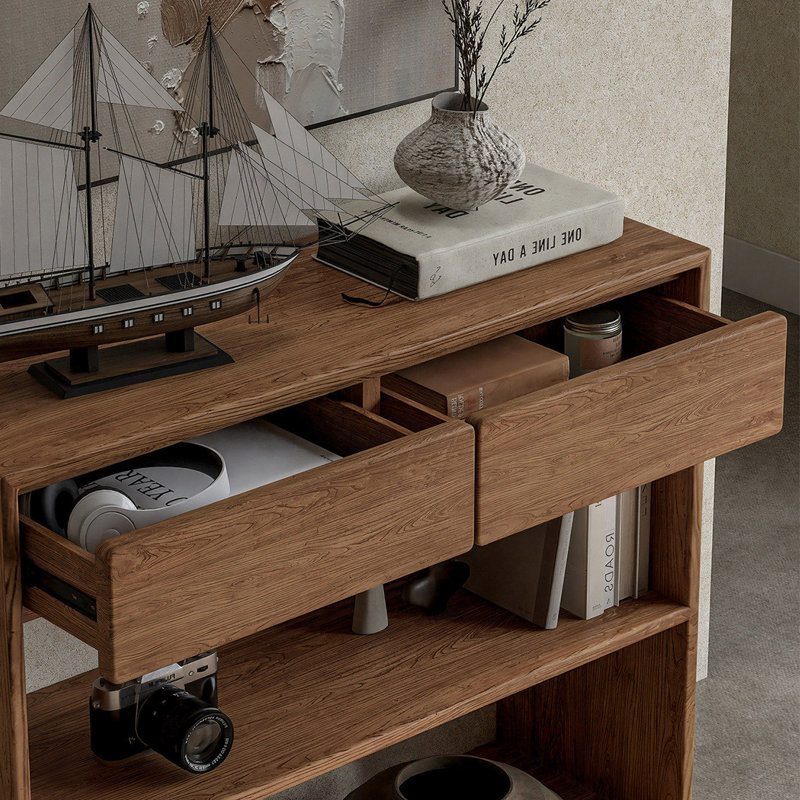 Console Retro Retro, Bois naturel