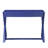 Stylish Blue Desk With Spacious Tabletop And X-shaped Base Construction Top