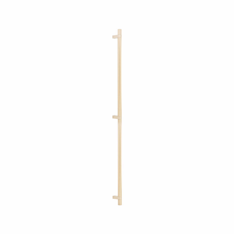 Emtek Select Appliance Pull 36" Centre-to-Centre, Rectangular Bar Stem & Knurled Pull, Satin Brass