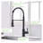 Touchless Kitchen Faucet with Motion Sensor and Single Handle in Black