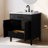 30 " W Freestanding Standard Free Standing 1 Single Vanity Bathroom Vanity With Engineered Stone Top-111376087