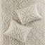 3 Piece Tufted Cotton Bedspread Set Taupe King/Cal King