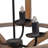 Chandelier  - 3  - Light Wood Drum, Hanging Light Fixture With Adjustable Chain Function