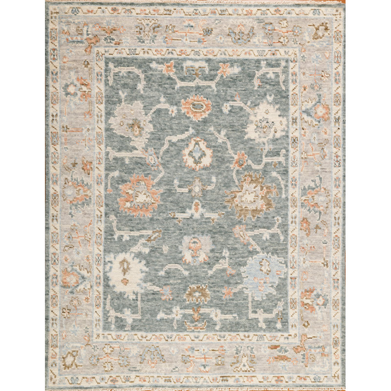 Cascade Hand Knotted Wool Indoor Rug, Rectangle 9' x 12'