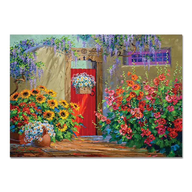 A Sun Explosion by Mikki Senkarik - Unframed Painting, 70cm H x 100cm W