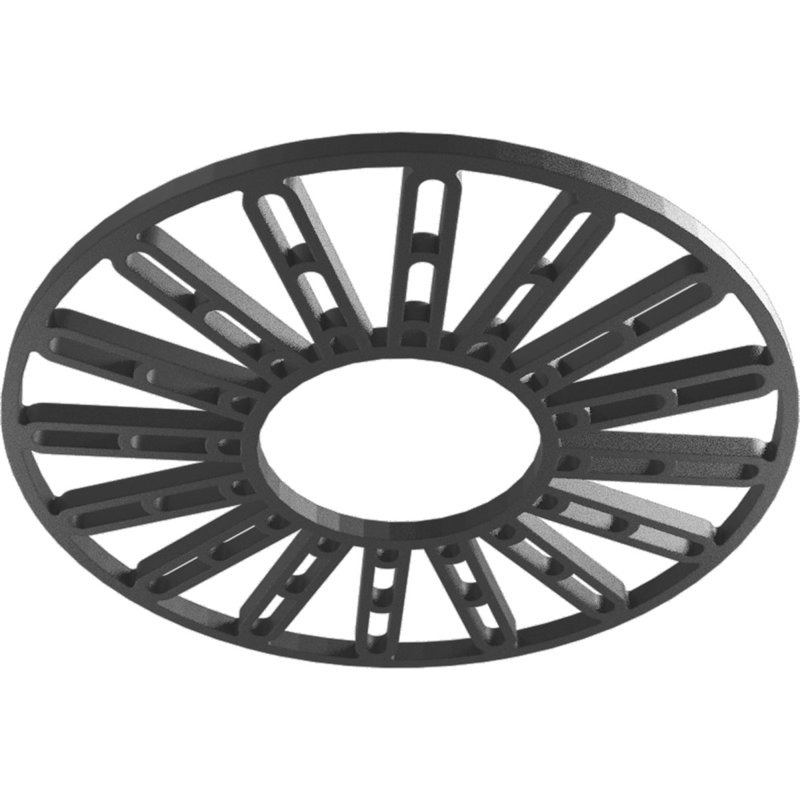 Médaillon de plafond de 20 po x P 7 po x P 7 po x P 1,5 po, H 20 po x l 20 po x P 0,5 po, Nickel