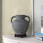Ceramic Textured Whitewashed Decorative Vase with Handles