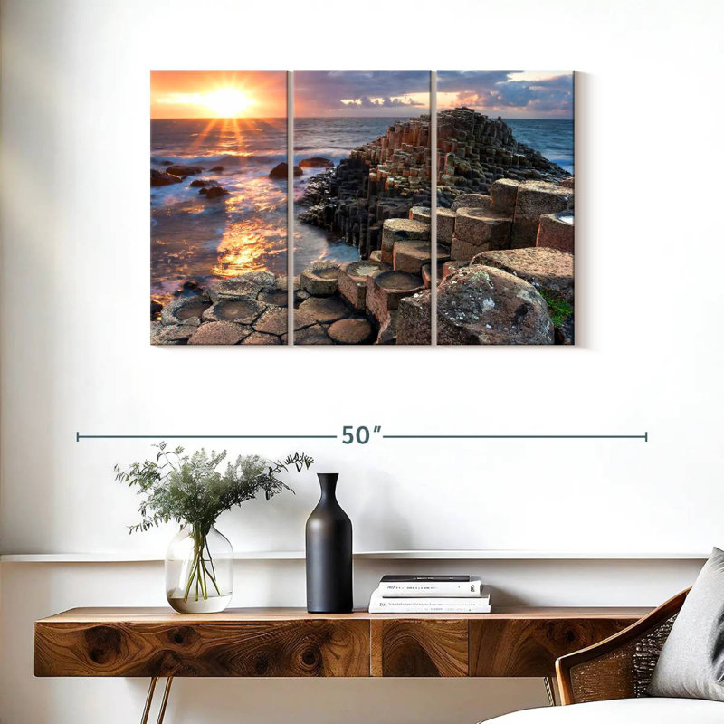 Plage Gillard Giant's Causeway, H 24 po x l 38 po