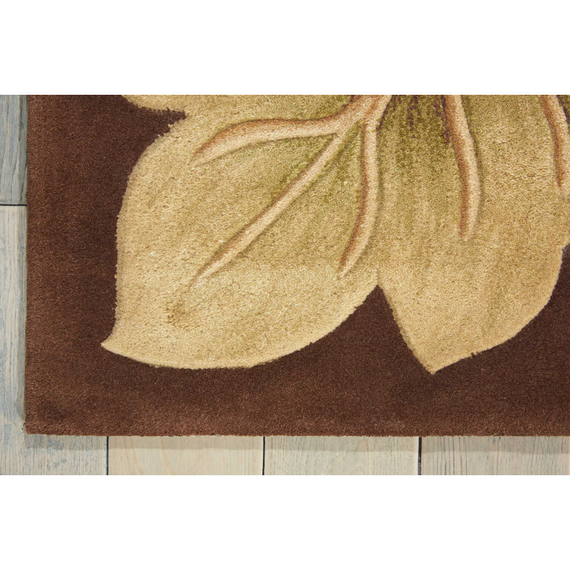 Newbury Wool Floral Indoor Rug, Rectangle 5'3" x 8'3"