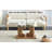 Rectangular tempered glass tabletop dining table-1454051865