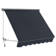 Retractable Window Awning with Adjustable Canopy Angle, Aluminum Frame