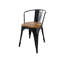 45cm H Slat Back Side Chair