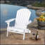 Chaise Adirondack pliable rustique en bois d'acacia pour le confort extérieur-1209252987