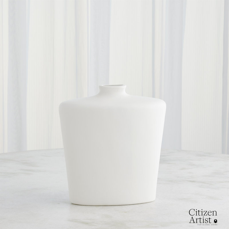Terzo Handmade Ceramic Table Vase, 13.5" H x 12" W x 4.5" D