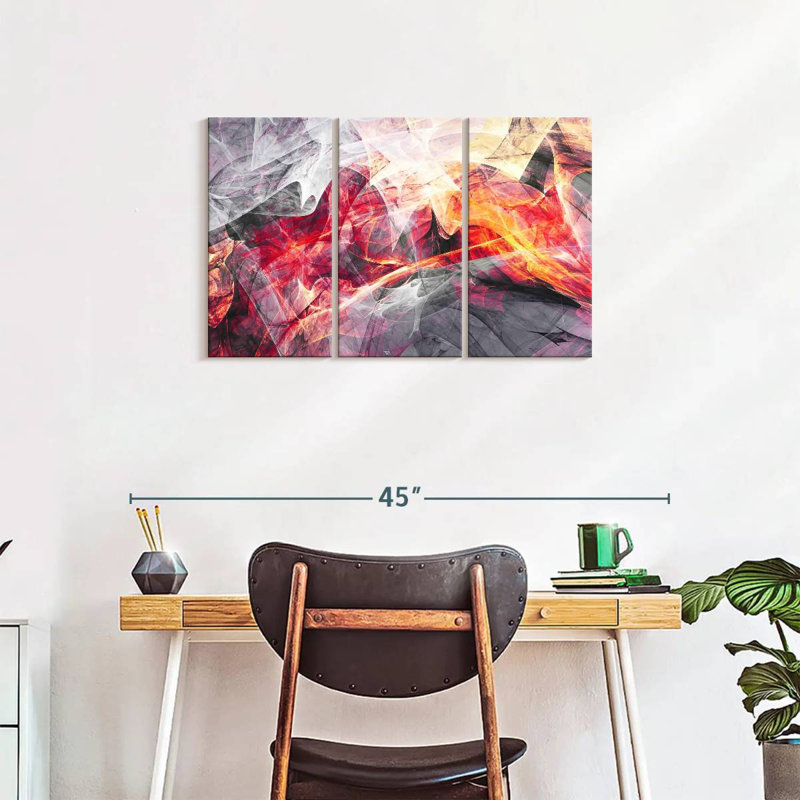 Avery Abstract The Fire Within, 20" H x 33" W