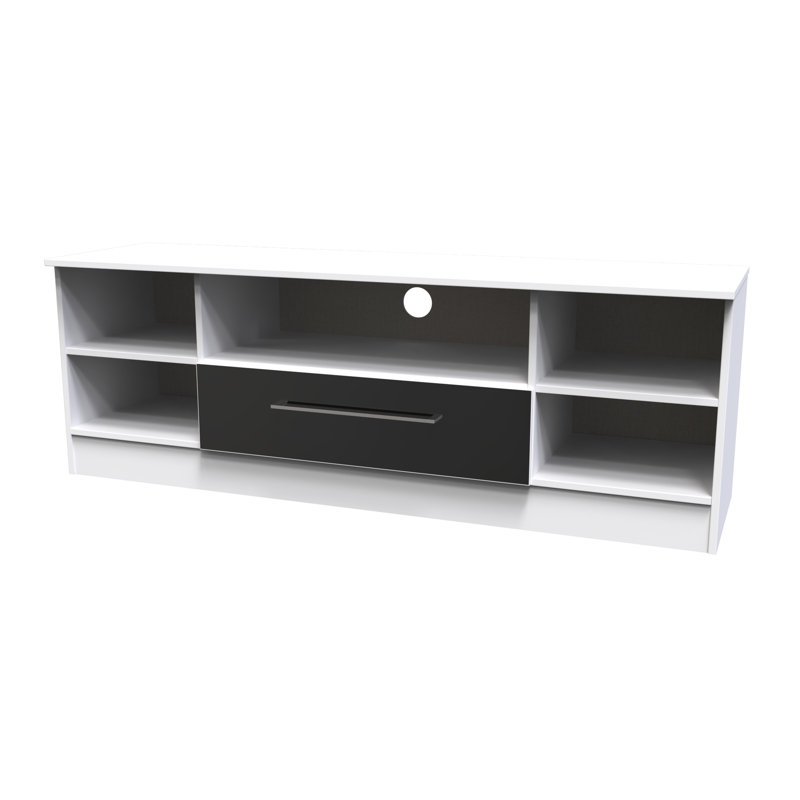 Stiner Wide 1 Drawer TV & Media Unit, Black
