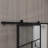 Renin Nation 37 in. W x 84 in. H Glass Barn Door with Barn Door Hardware-50851797