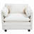 Boucle Fabric Club Chair Armchair with Ottoman-613019566