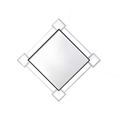 Miroir d'appoint avec miroir et finition chromée