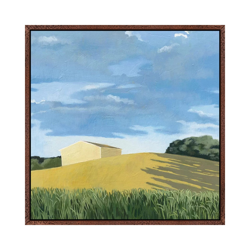 Helgers by Kathrine Lovell - 1 Piece Painting on Canvas, 93.98cm H x 93.98cm W x 3.81cm D, Classic Brown Wood Framed