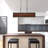 Johnnie 1 - Light Faux Wood LED Pendant