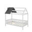 Lit simple en bois avec clôture-1973507815