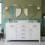 Meuble-lavabo autoportant avec 2 lavabos supérieurs-596845386