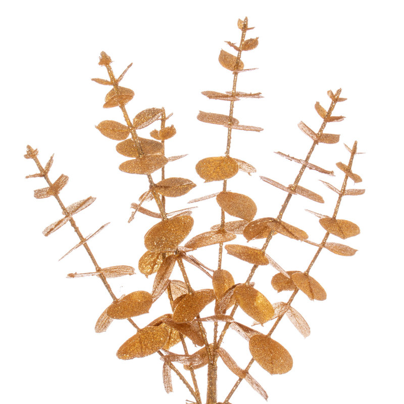 Couronne d'eucalyptus artificiel 24 po, Or
