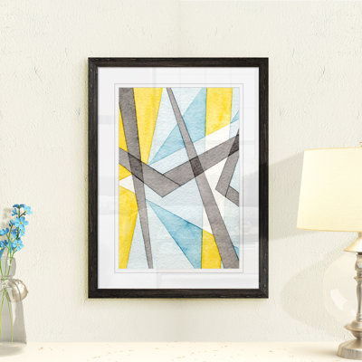 Reproduction d’art sur toile encadrée « convergation angles i » par paul cezanne