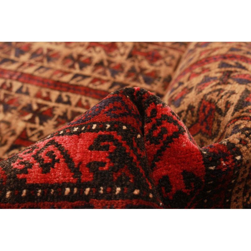 Tapis brun clair Teimani 3 pi 1 po x 4 pi 8 po
