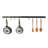 Steel Straight Wall Mounted Pot Rack