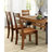 2Pcs Rustic Dark Oak Solid Wood Chair, Dining With Panel Back Element Room Chairs, Rustic, Of 2,