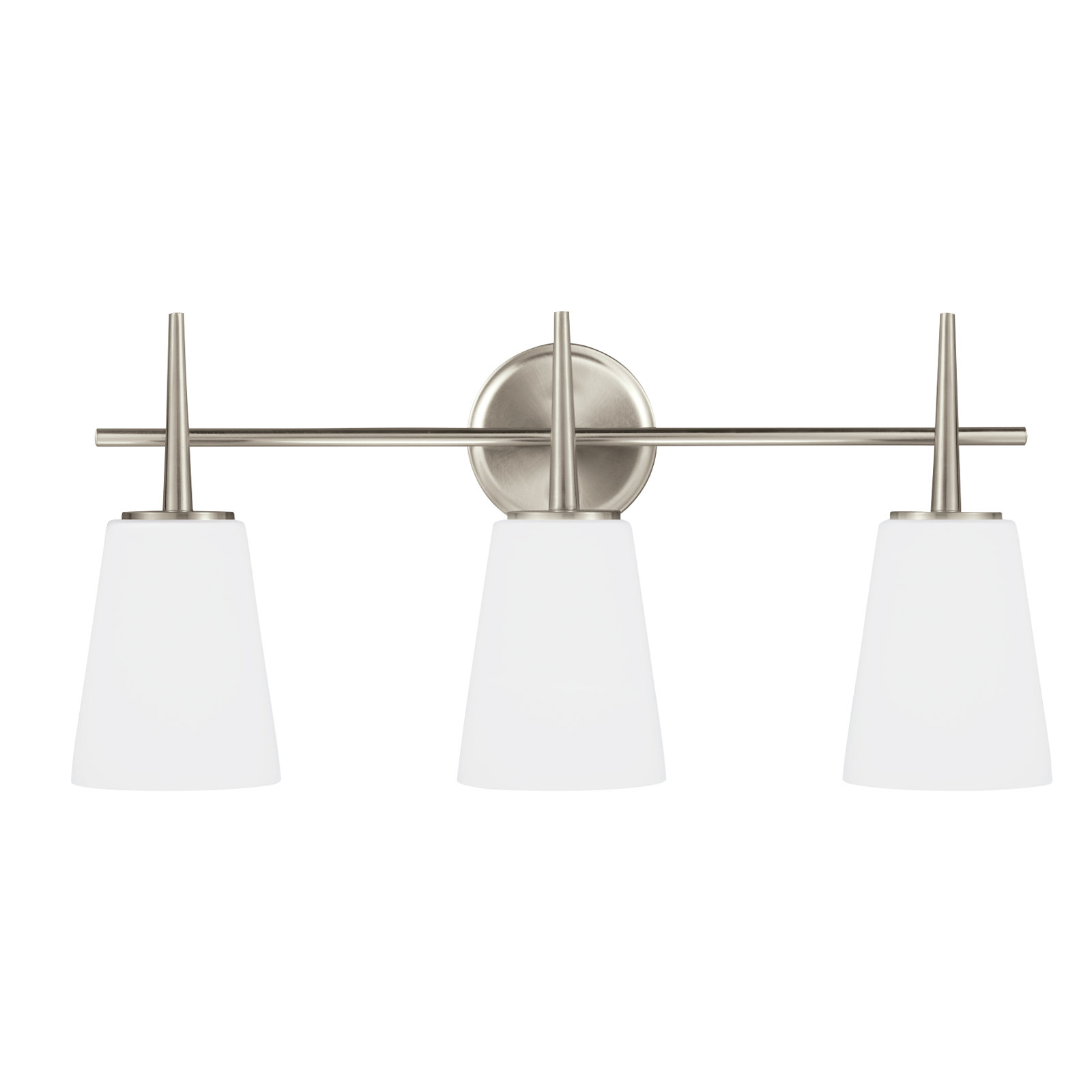 Erlandson Dimmable Vanity Light, Brushed Nickel, 9 W A19 Medium