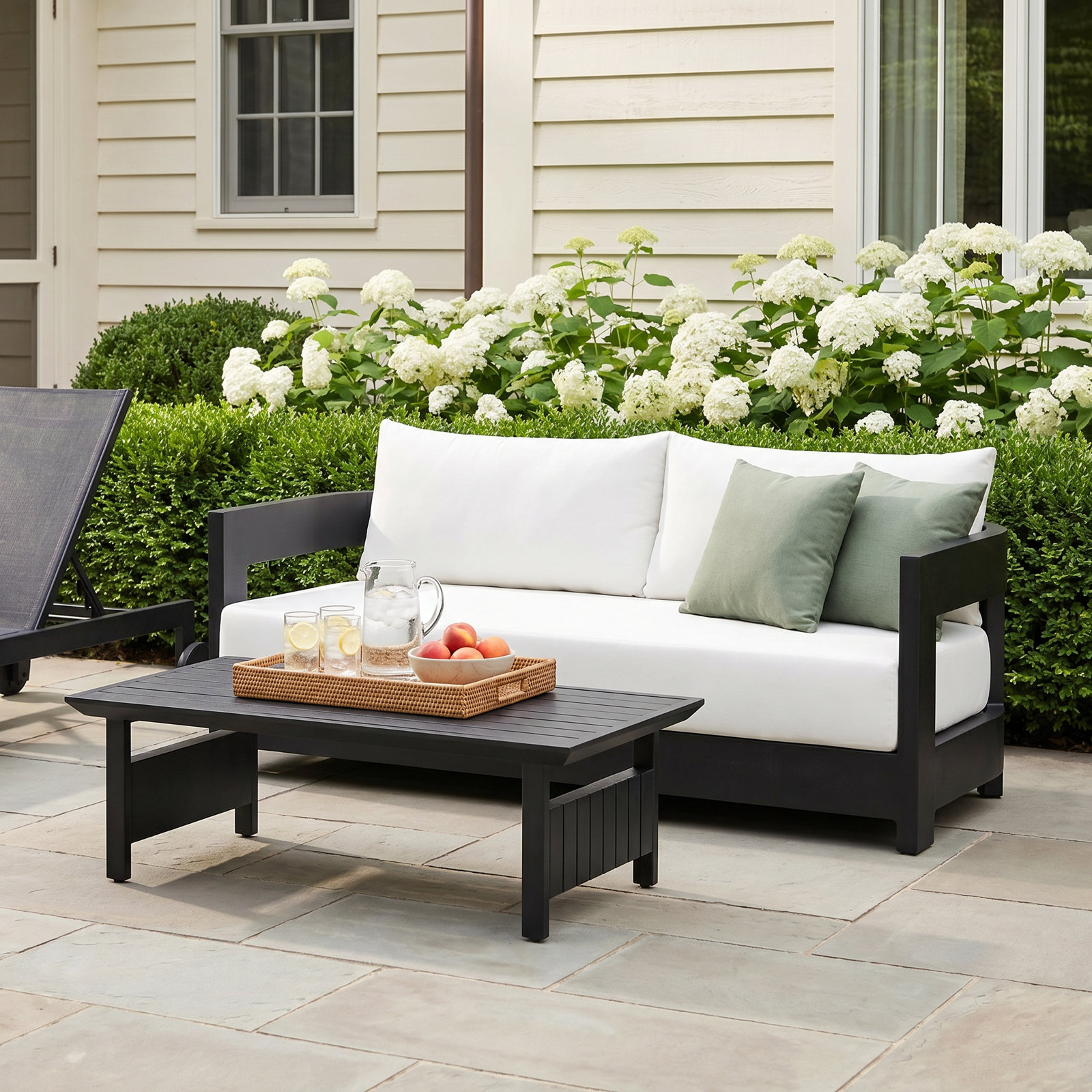Everlee Outdoor Sofa And Coffee Table Set