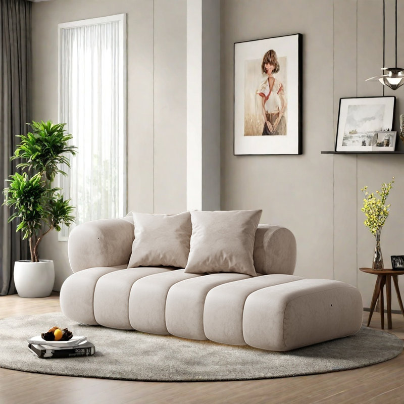 Chaise Creative en bois massif, Orienté à gauche (vu de face), Blanc cassé / blanc