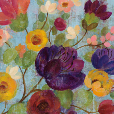 Morning Floral Crop by Silvia Vassileva - Wrapped Canvas Painting