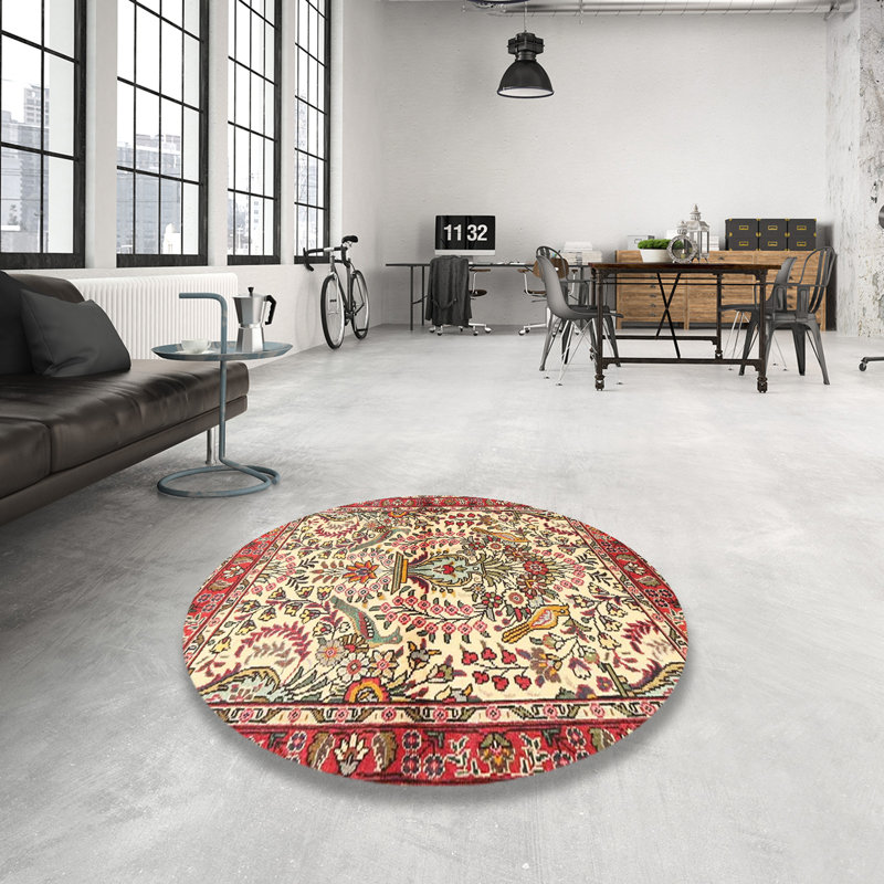 Abello Oriental Indoor Rug, Round 7'