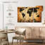 Carte du monde rétro, impression sur toile-92761333