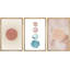 «Pastel Watercolor Dot & Ring Variété Shapes Abstract Illustration Modern Art Minimalist», 3 pièces-99077880-99077879