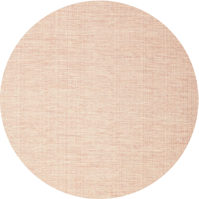 Tapis de zone rose contemporaine, Rond 8 pi