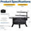 36 Inch Wood Burning Fire Pit With 2 Cooking Grill Grates