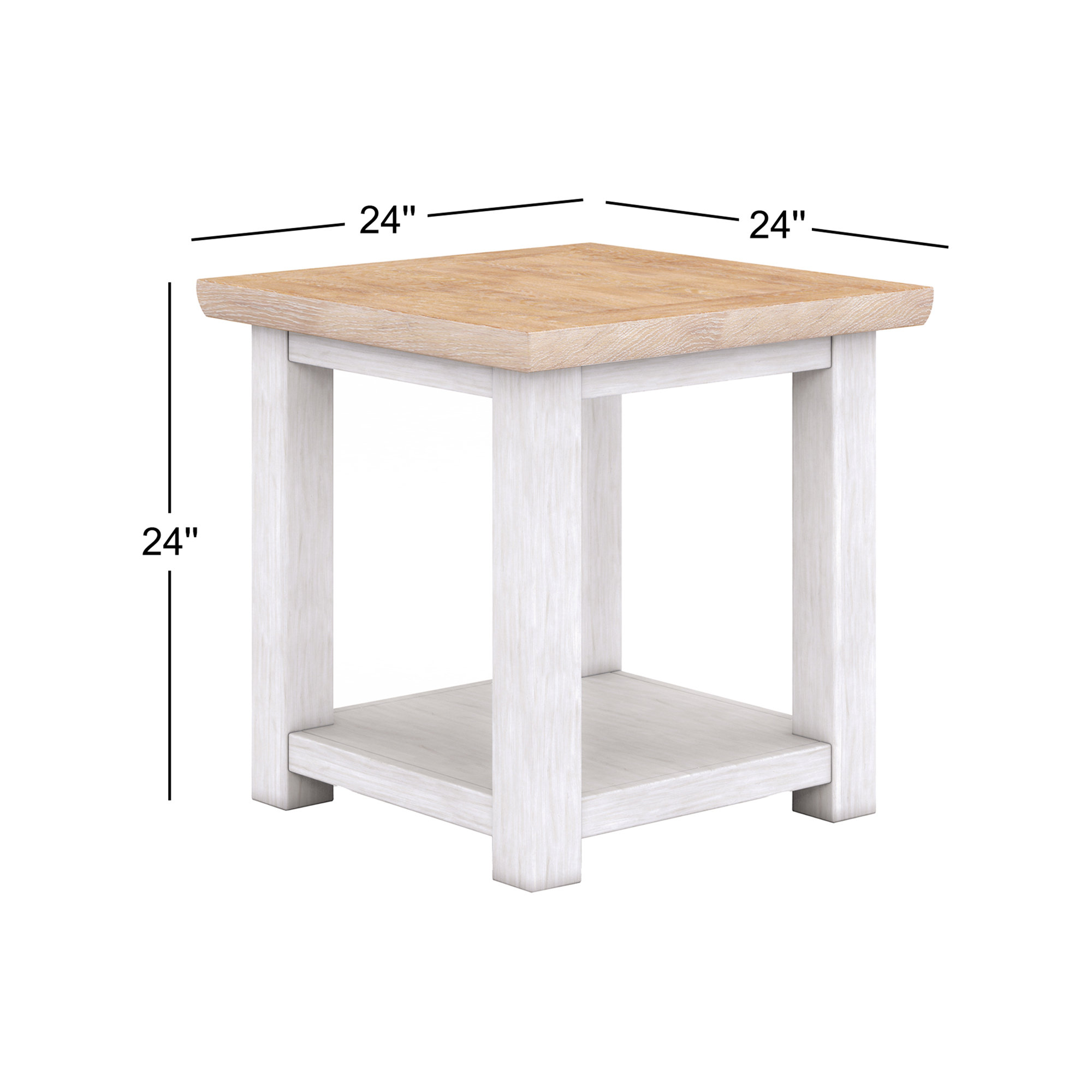 Mercury Solid Wood End Table