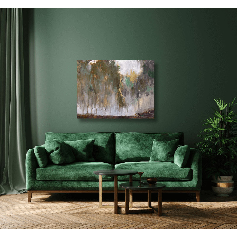 Mist In The Forest Nala Print by John Beard, Wrapped Canvas, 36" H x 48" W x 1.5" D