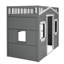 Twin Size House Loft Bed With Ladder-1557496230-1557496225